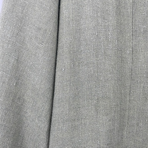 Flax Army Sage Green 100% Linen Button Down Top Size Medium - Picture 2 of 7